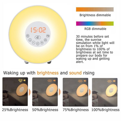 Sunrise Alarm Clock - Natural Wake Up Light Lamp